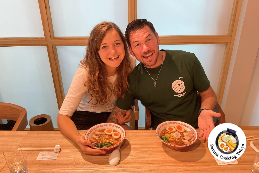 Couple cooking together during their date night experience