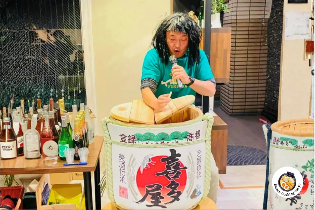 Kinohachi Sensei, certified sake sommelier from Yame, Fukuoka