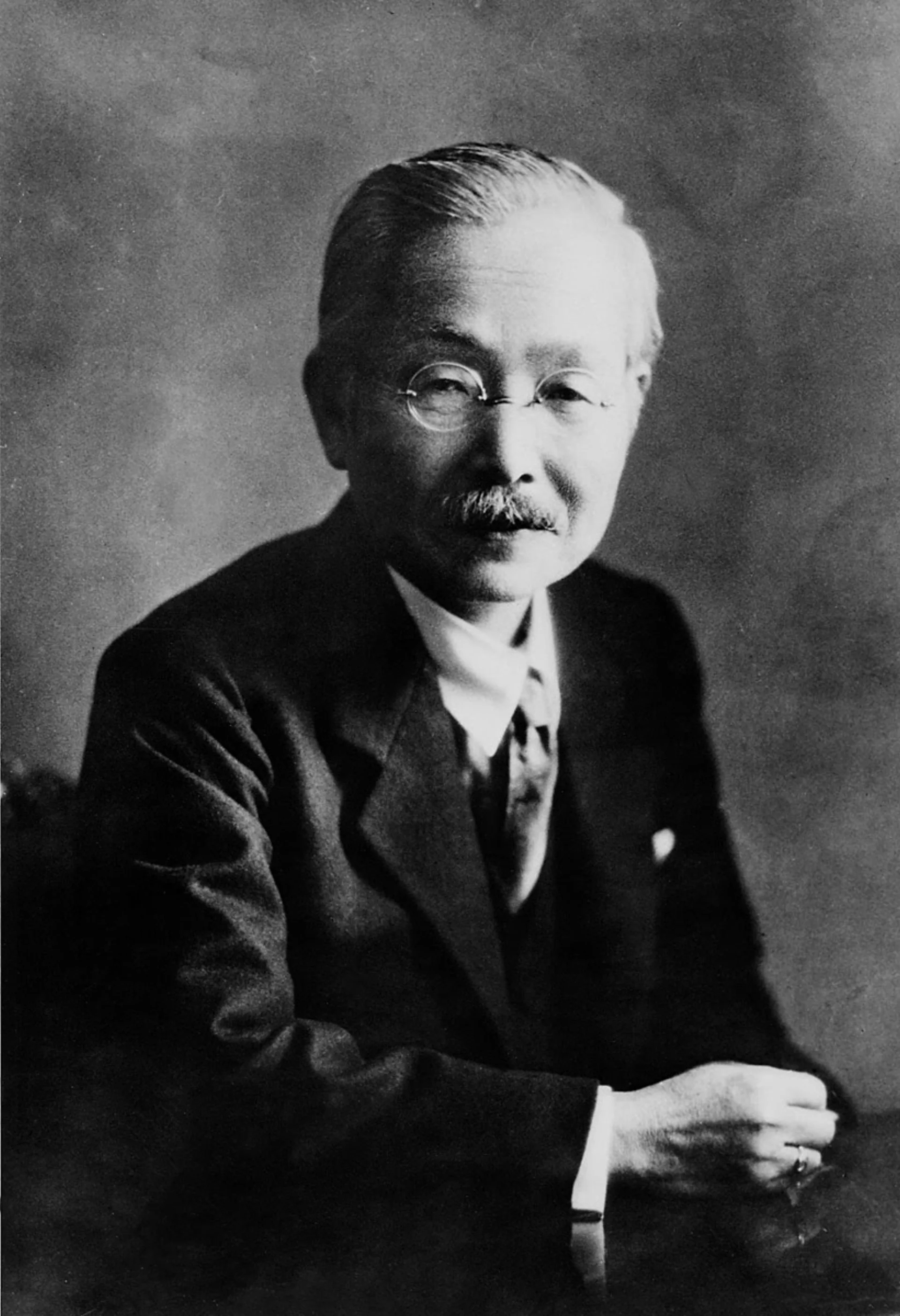 Black-and-white portrait of Japanese chemist Kikunae Ikeda, discoverer of umami