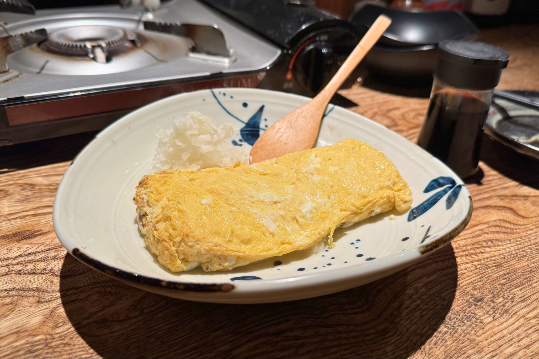 Fluffy Japanese omelette with mentaiko