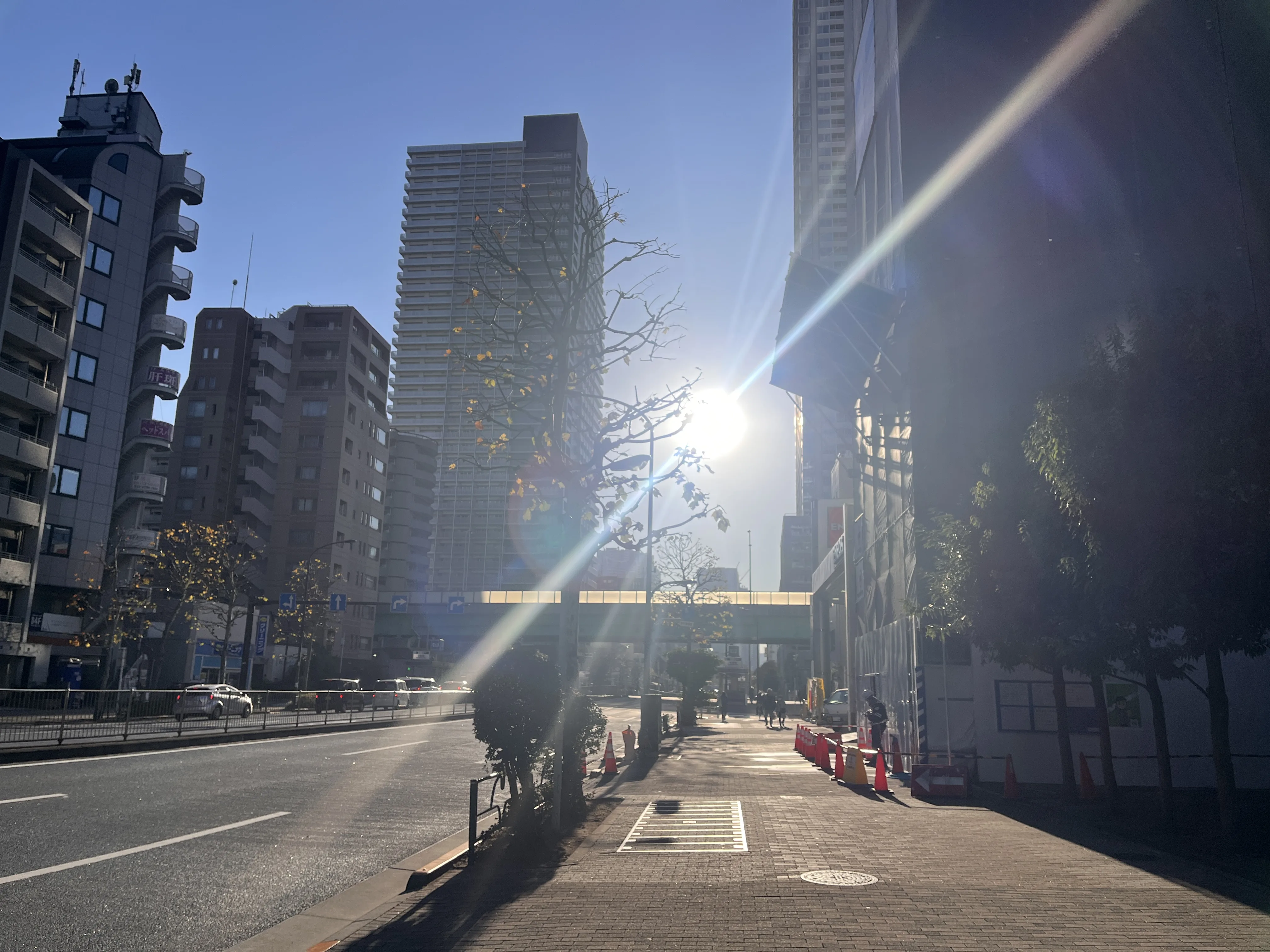 Main street in front of Ramen Cooking Tokyo