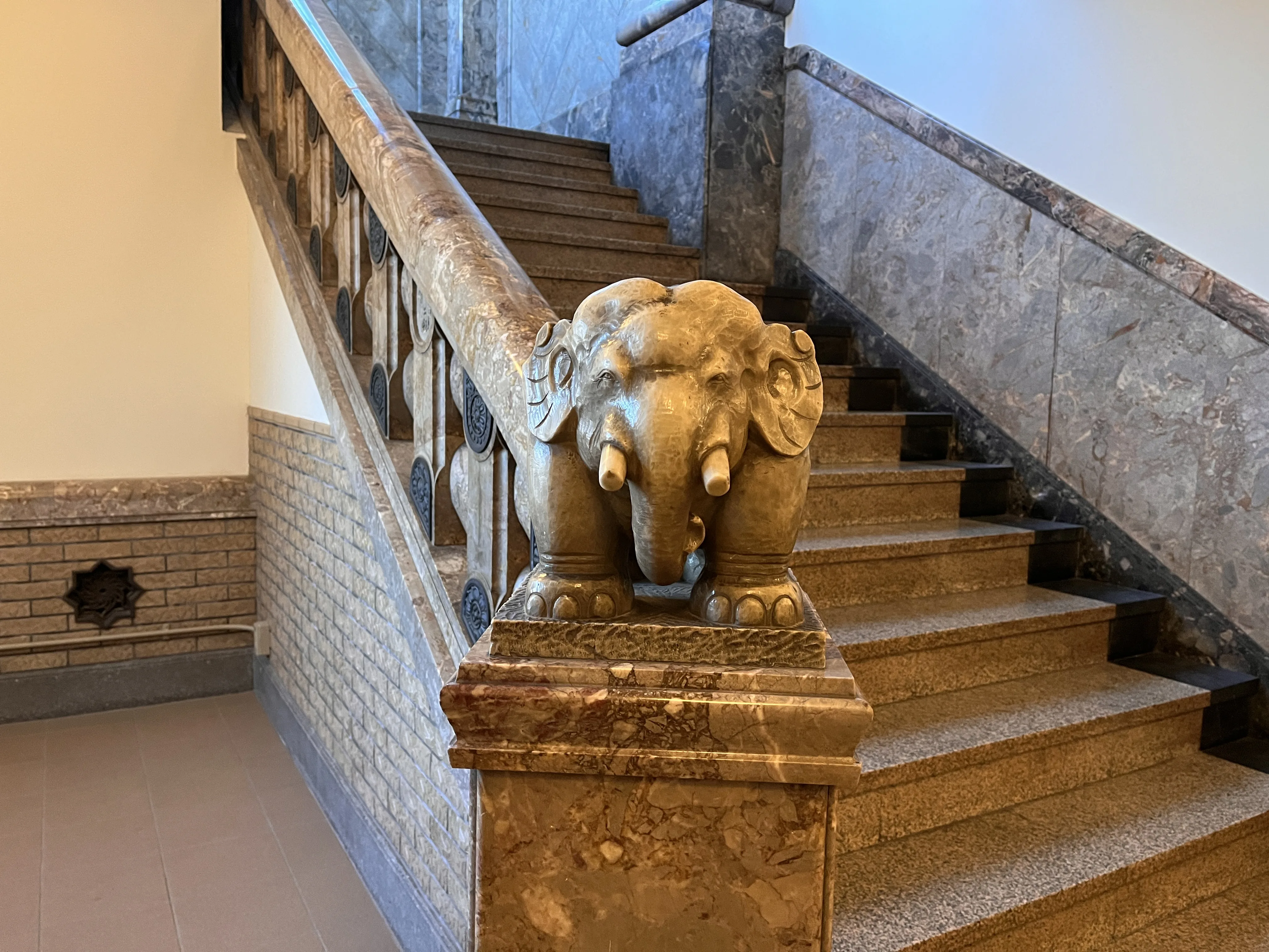 Elephant sculpture at Tsukiji Hongwanji