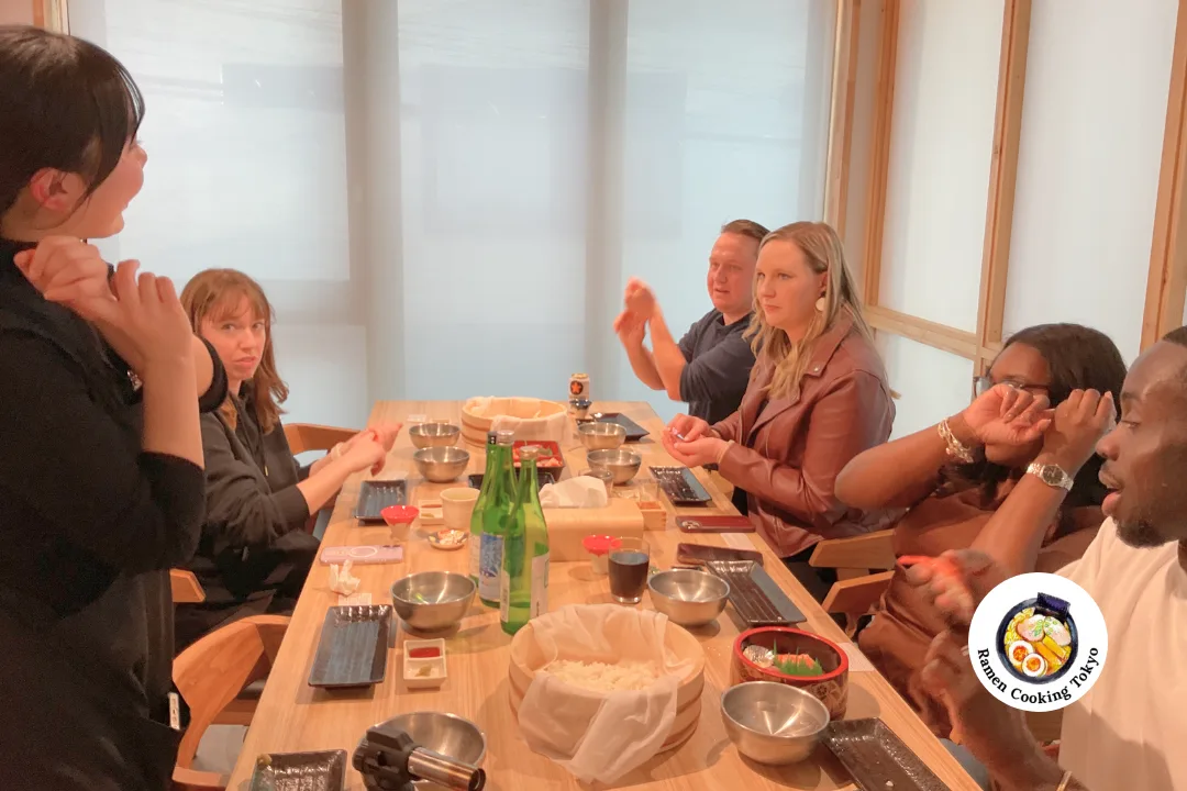 Communication without barriers at Ramen Cooking Tokyo
