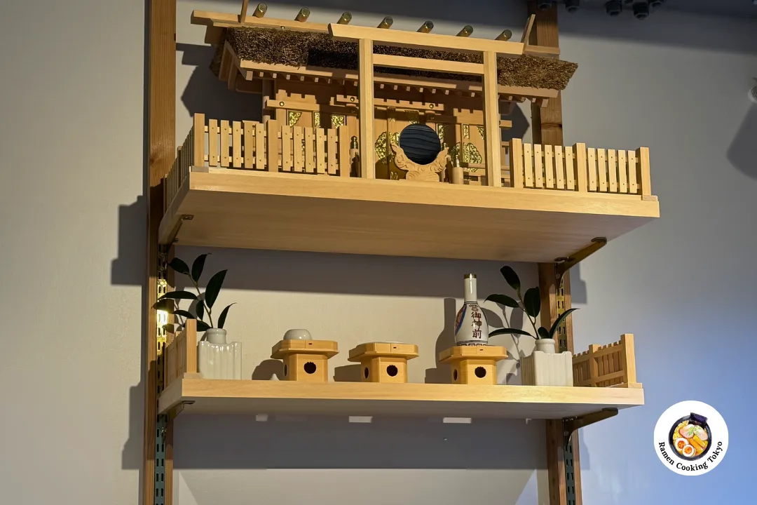 Traditional Japanese atmosphere with kamidana